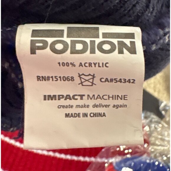 New England Patriots Knit Beanie W/ Red Pom Bud Light NFL Football Black Gray - Picture 7 of 8